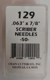 Scriber Needles 0.63 x 7/8 50 pcs