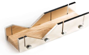 CRAIN MITRE BOX NICKEL PLATED SAW GUIDE