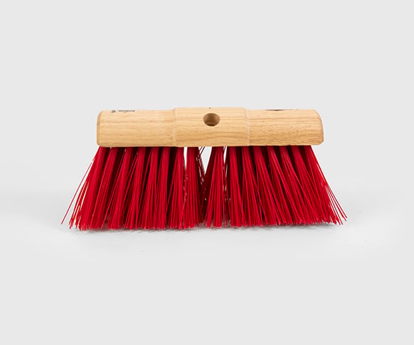 Trade red yard broom