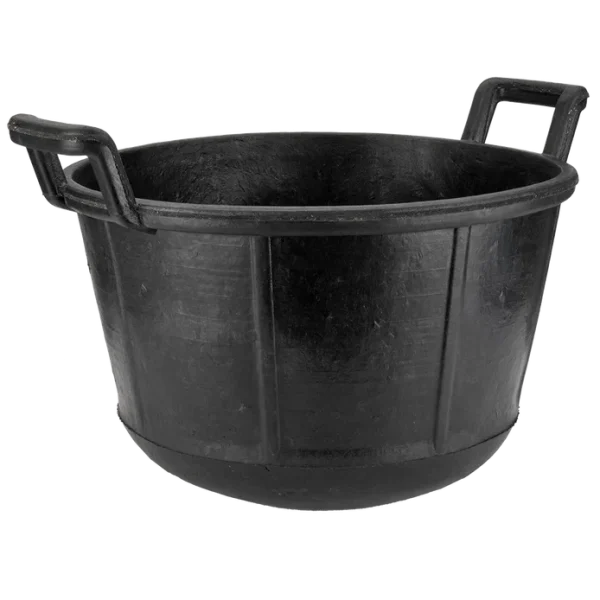 BLACK RUBBER CANARY BUCKET 18L