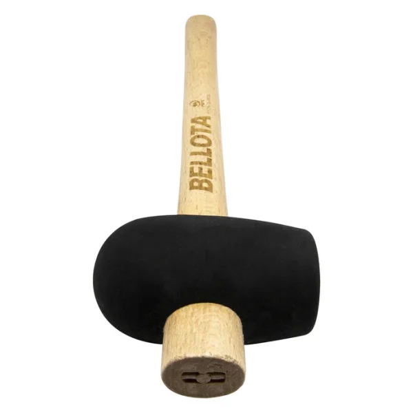 PR5111BI2105_EAA_8053_Maceta_de_goma_negra_con_mango_madera_para_trabajos_de_alica_SZ6 Black rubber mallet