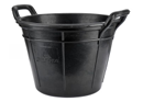 BLACK RUBBER CANARY BUCKET 18L