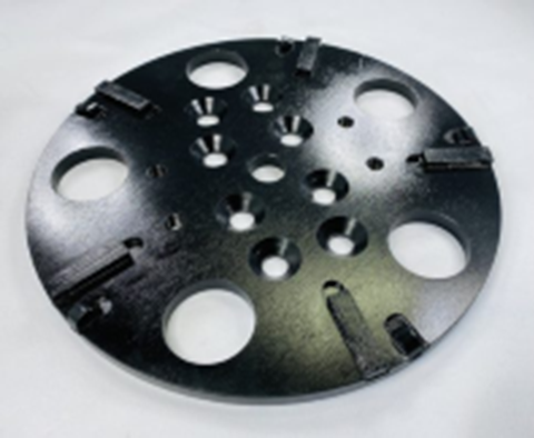250MM PCD GRINDING PLATE CLOCKWISE BLACK
